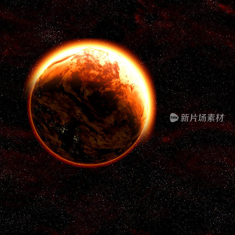 星系空间行星-高清无缝瓷砖图案- 02